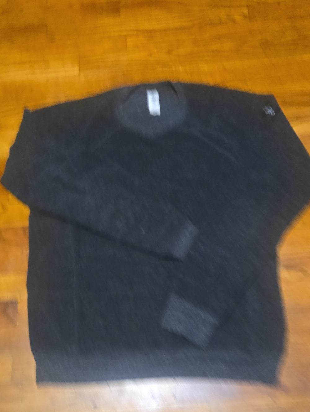 ALO Crewneck Fleece Yoga Athleisure Casual Gym Sweatshirt Charcoal Cozy Mens LG